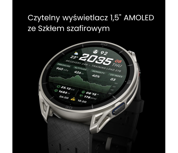 Amazfit Amazfit Cheetah 2 Ultra NFC Titanium - 1530411 - zdjęcie 2